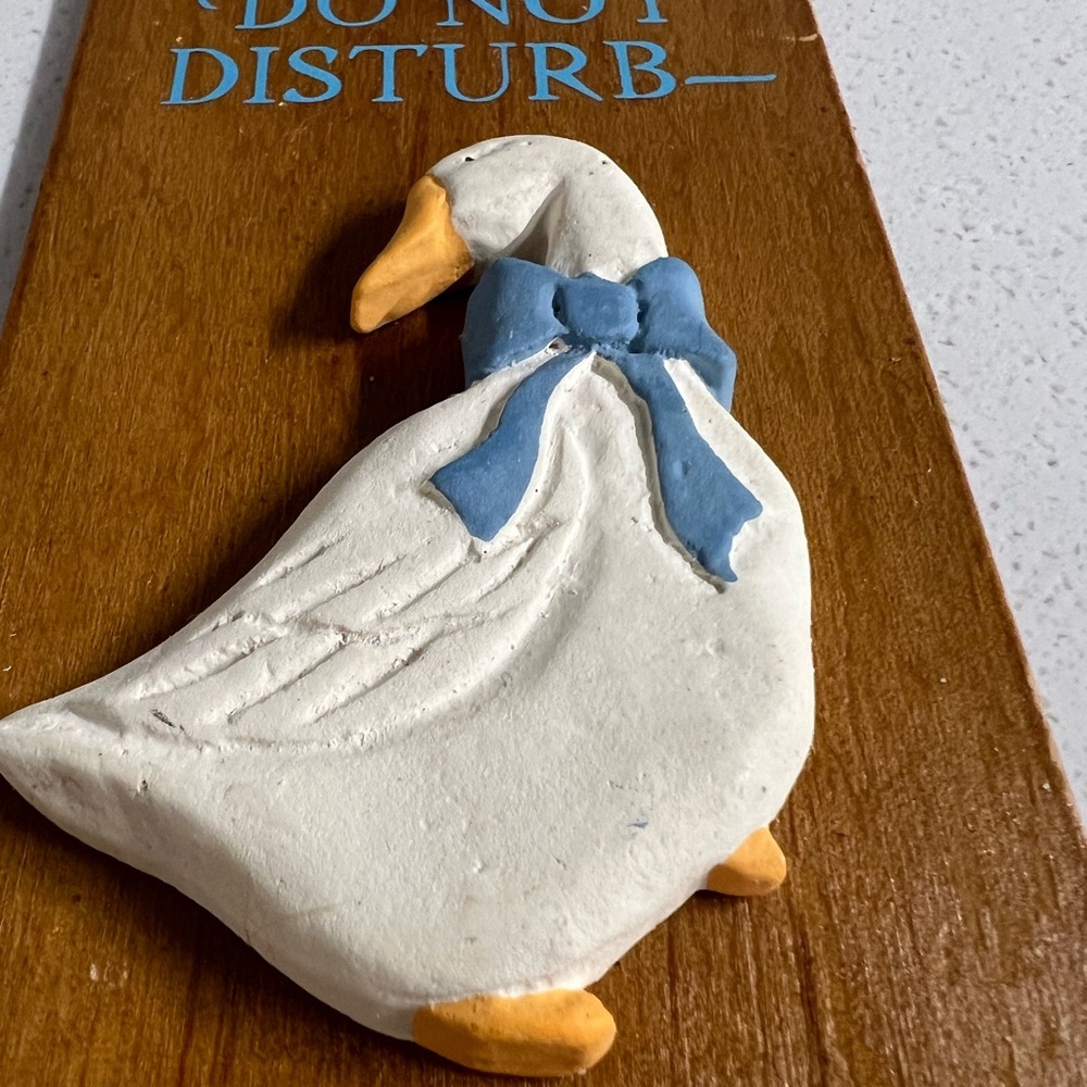 Do Not Disturb Goose Door Hanger Vintage - Picture 6 of 7